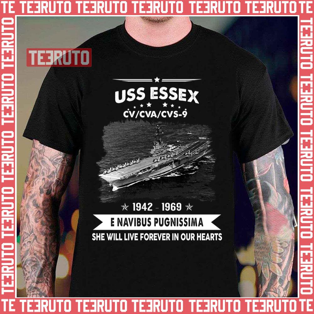 Navy Uss Essex Cv 9 Military Army Unisex T-Shirt
