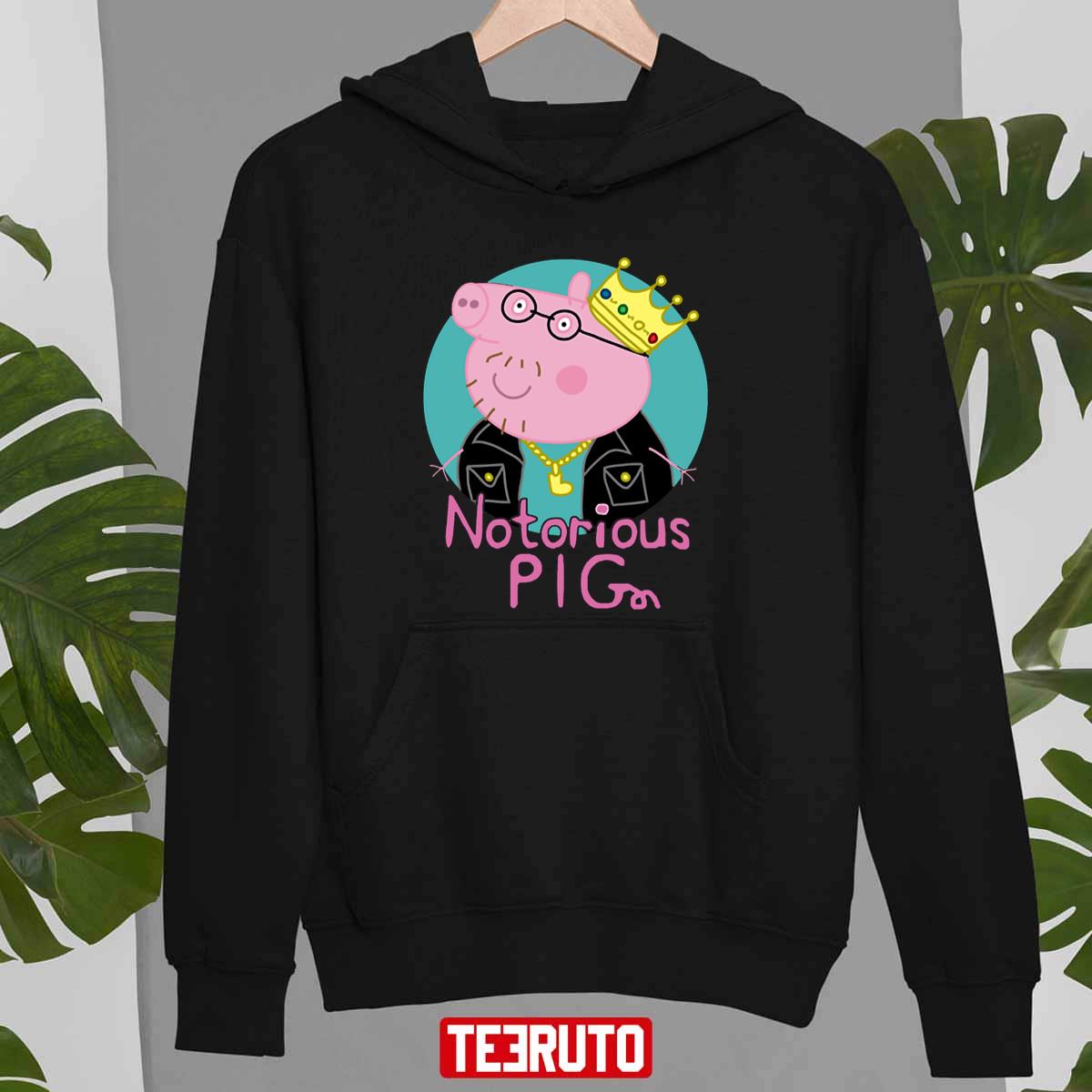 Notorious Pig Piggy Smalls RIP The Notorious B.I.G Biggie Rapper Unisex T-shirt