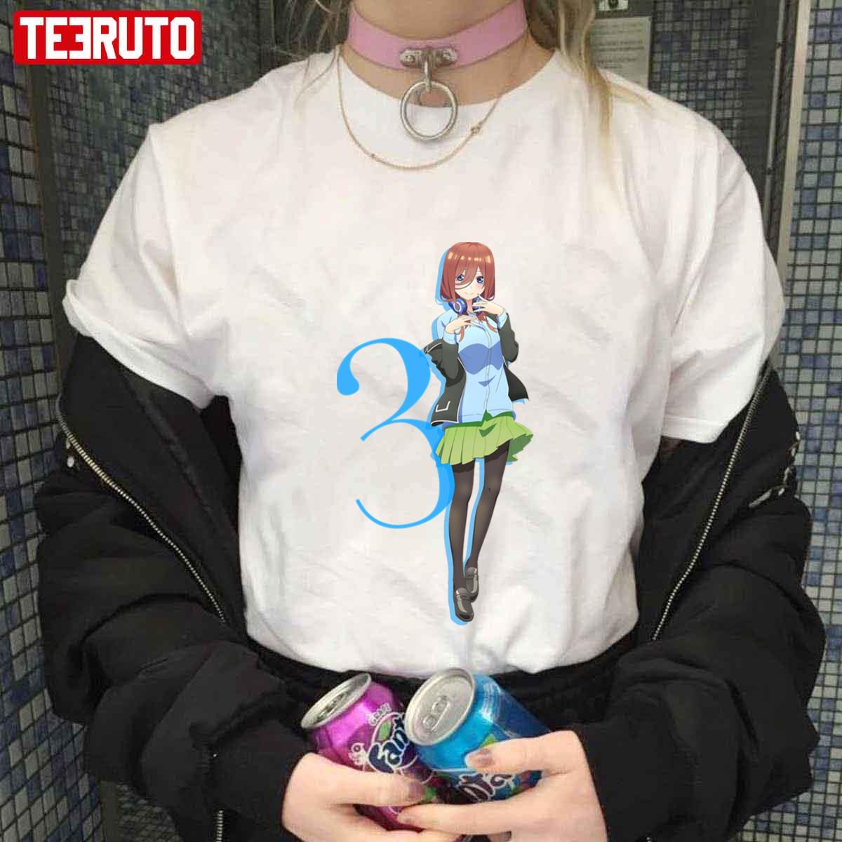 Number 3 The Quintessential Quintuplets Anime Unisex T-shirt