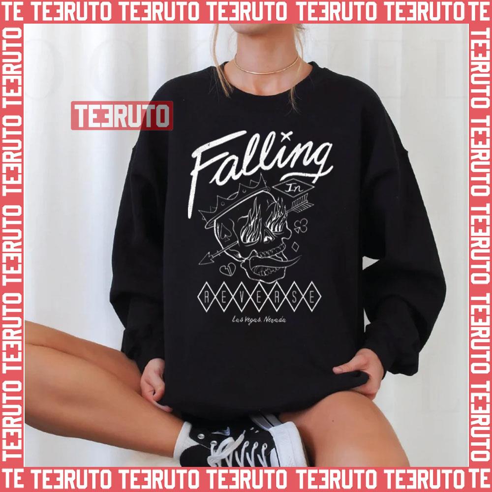 Official Merchandise Flame Skull Falling In Reverse Unisex Sweatshirt