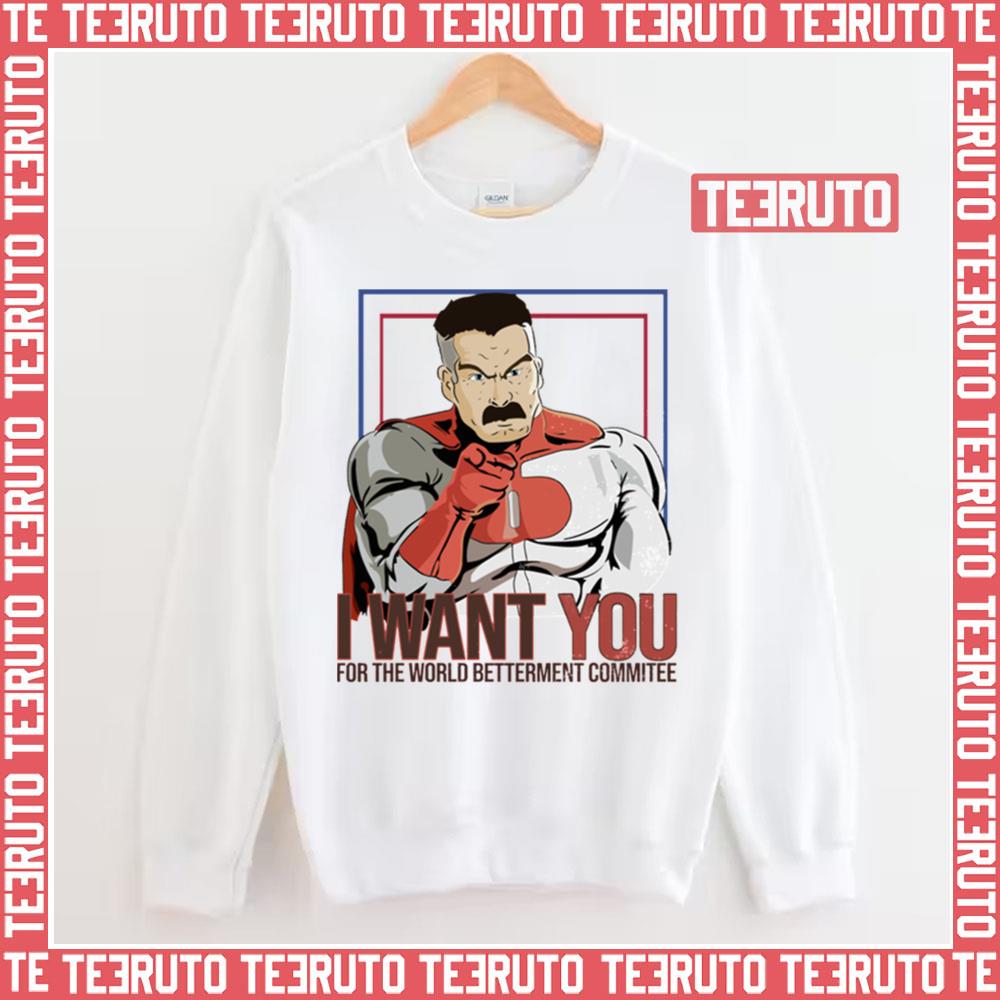 Omni Man Wants You Invincible Cartoon Unisex Sweatshirt