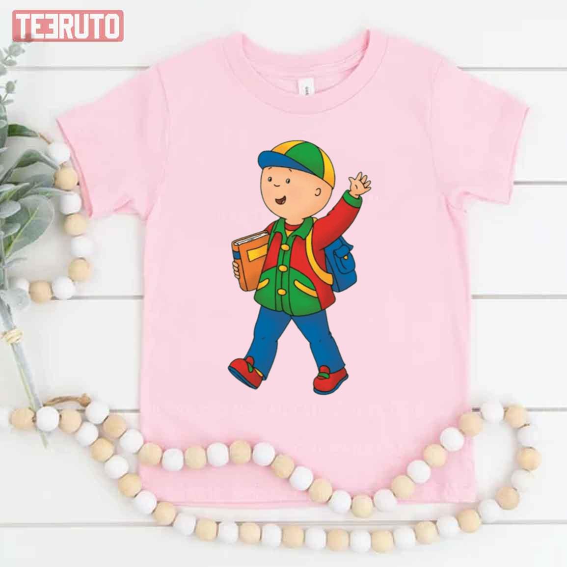 On His Way To School Caillou Unisex T-Shirt