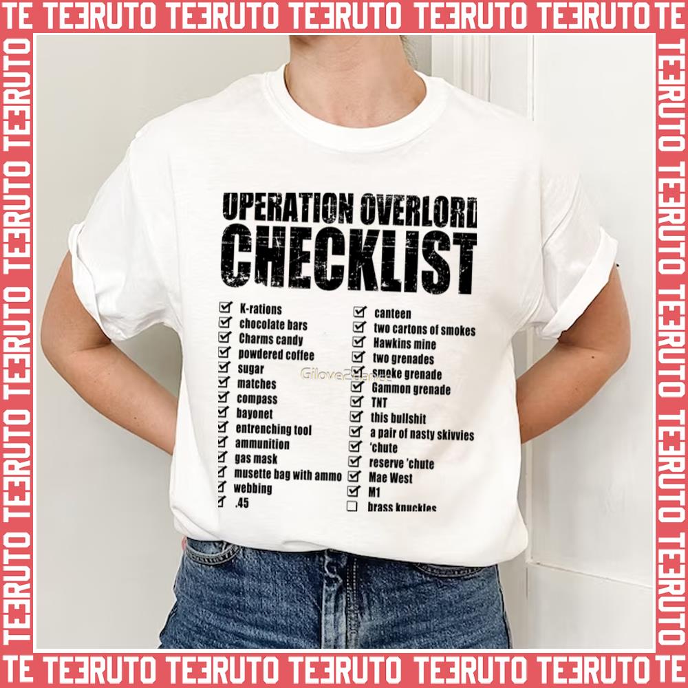 Operation Overlord Checklist Unisex Sweatshirt