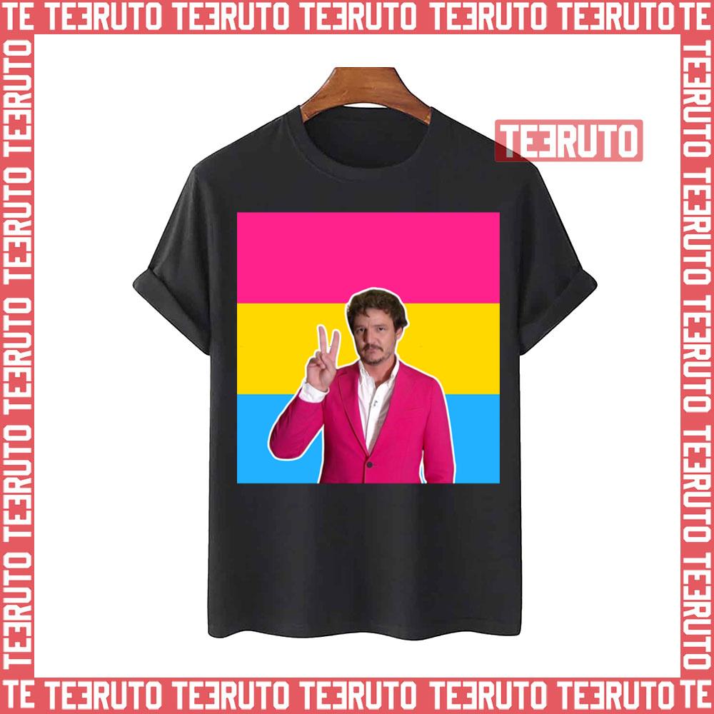Pansexual Flag Pedro Pascal Premium Scoop Unisex T-Shirt