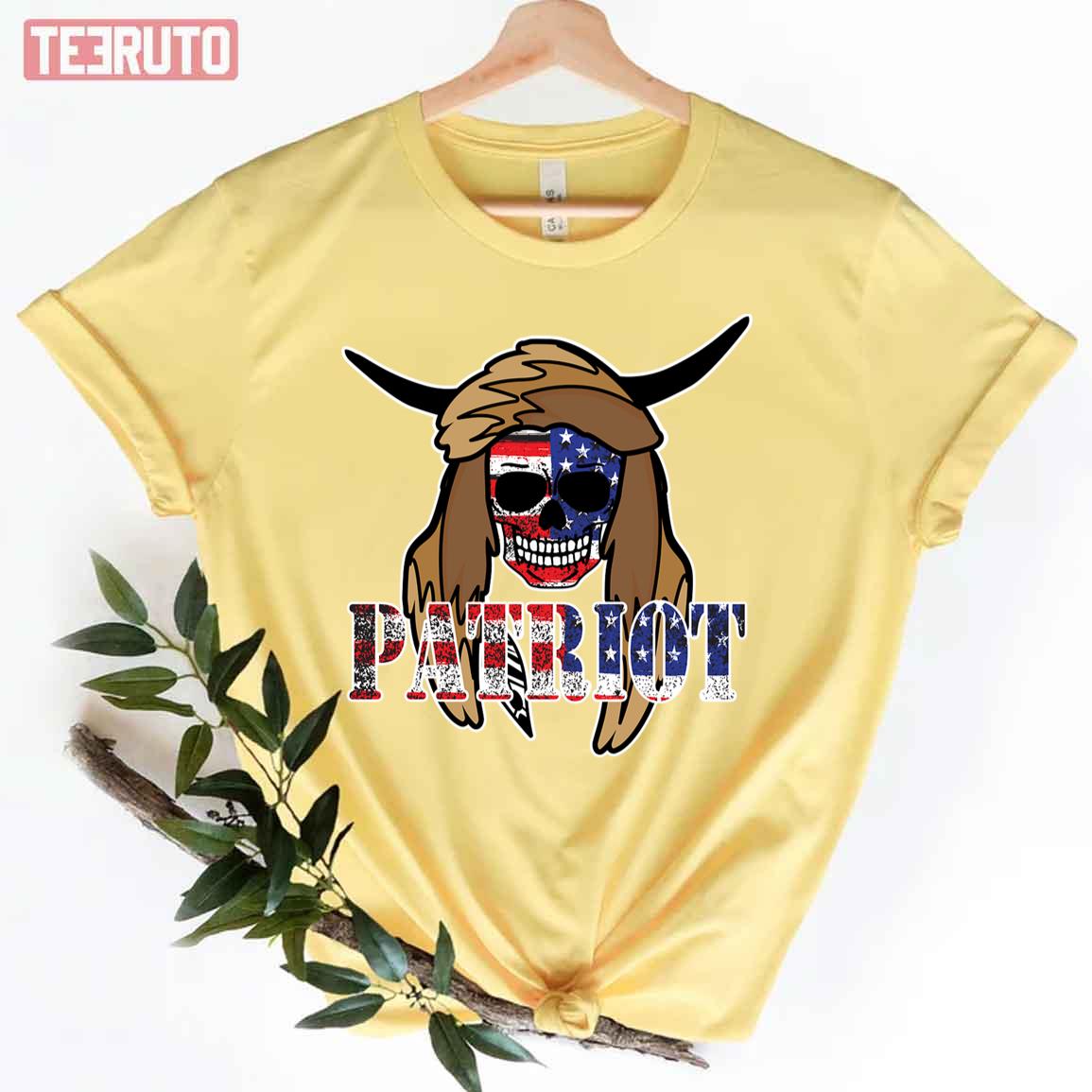 Patriot Viking Q Shaman Scull Patriotic Jake Angeli Unisex T-Shirt