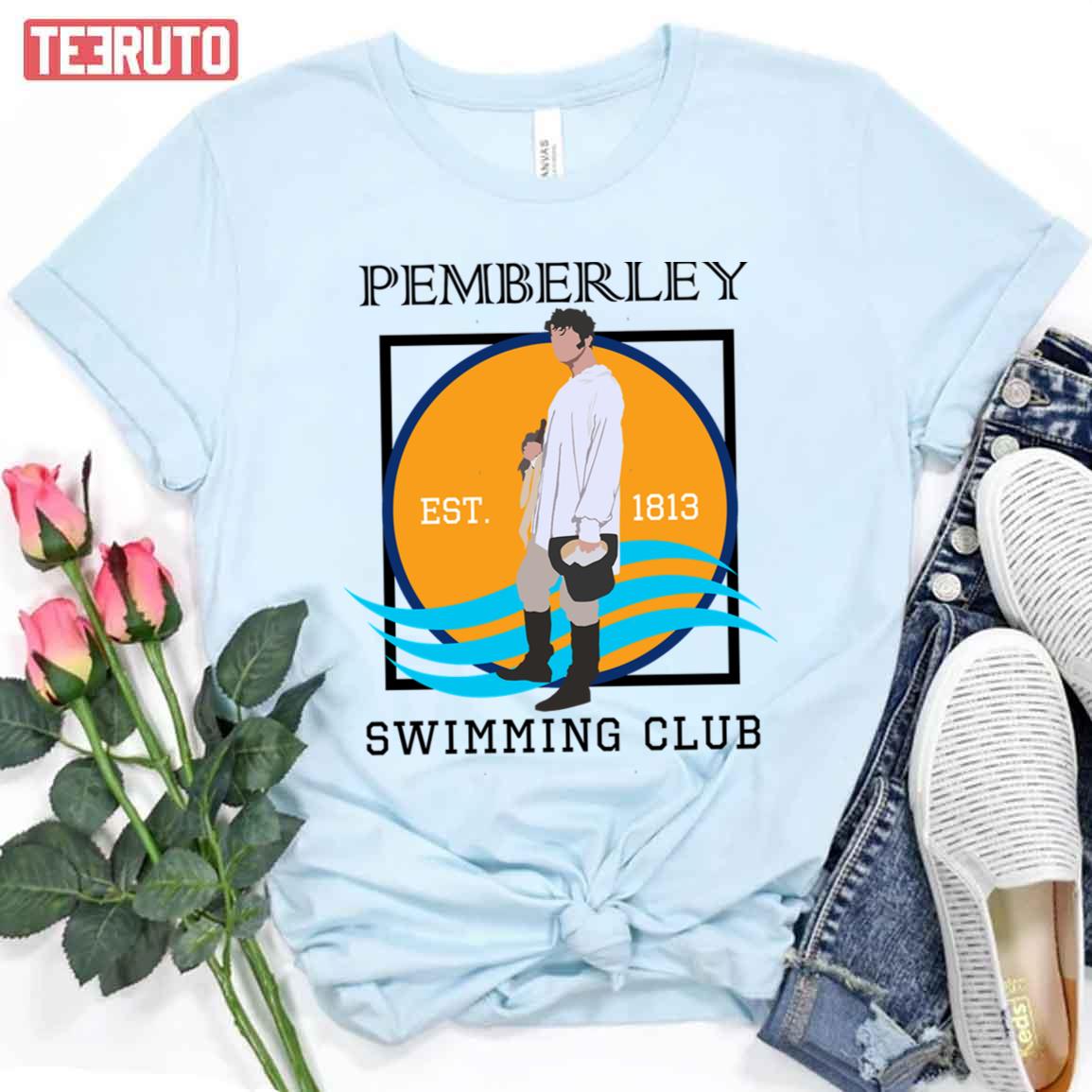 Pemberley Swimming Club Est 1813 Pride And Prejudice Unisex T-Shirt