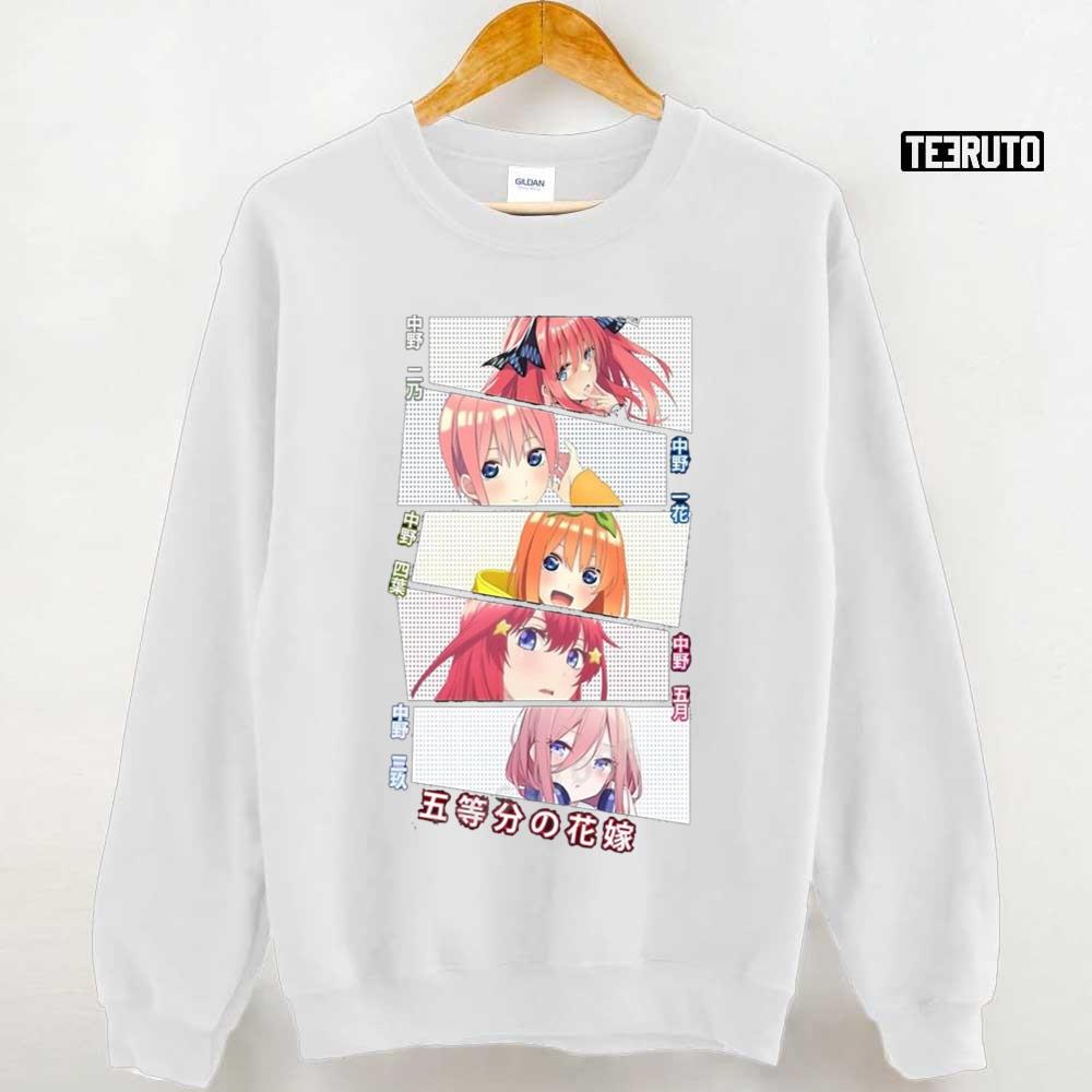 Pretty Squad Characters Of The Quintessential Quintuplets Essential Art Unisex T-shirt