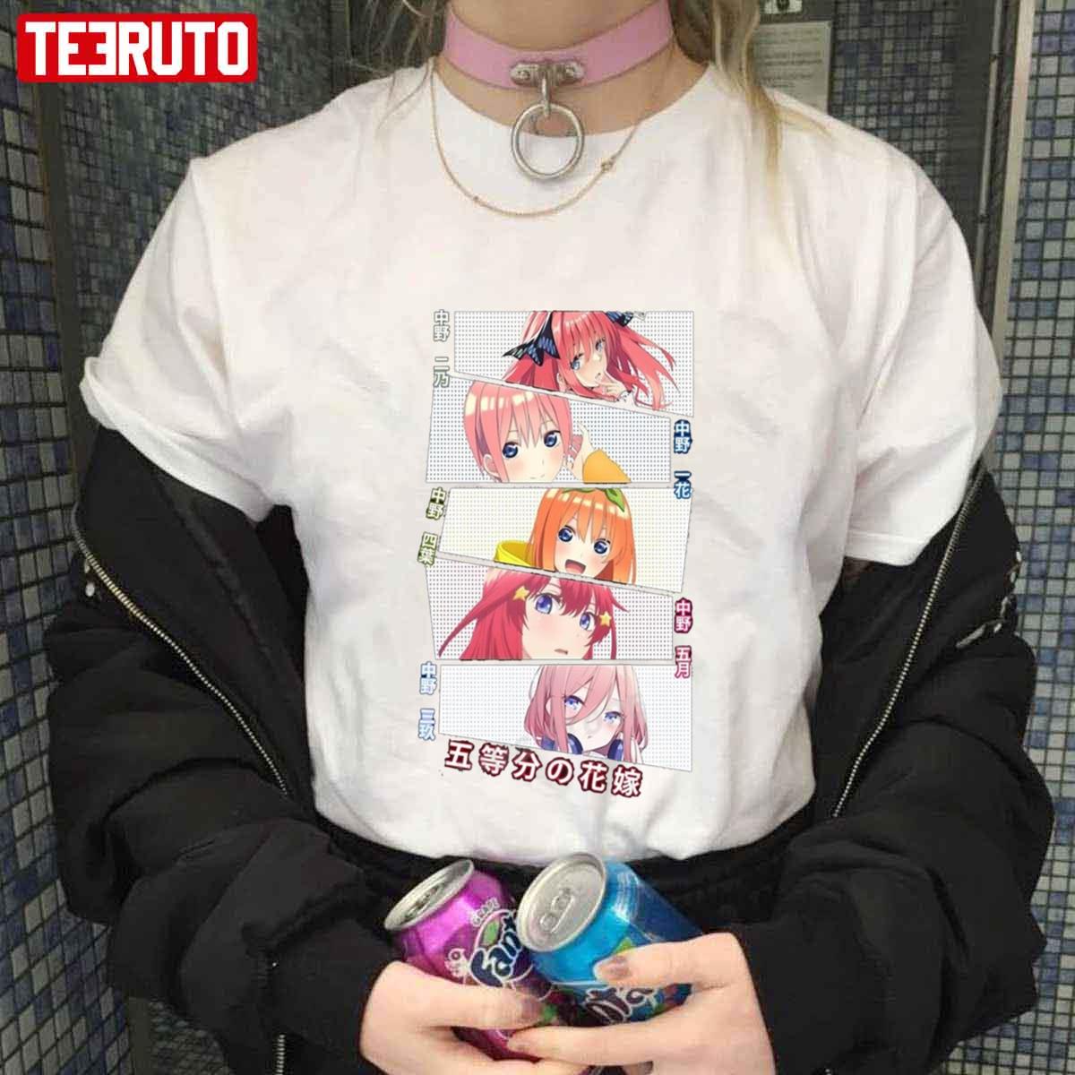 Pretty Squad Characters Of The Quintessential Quintuplets Essential Art Unisex T-shirt