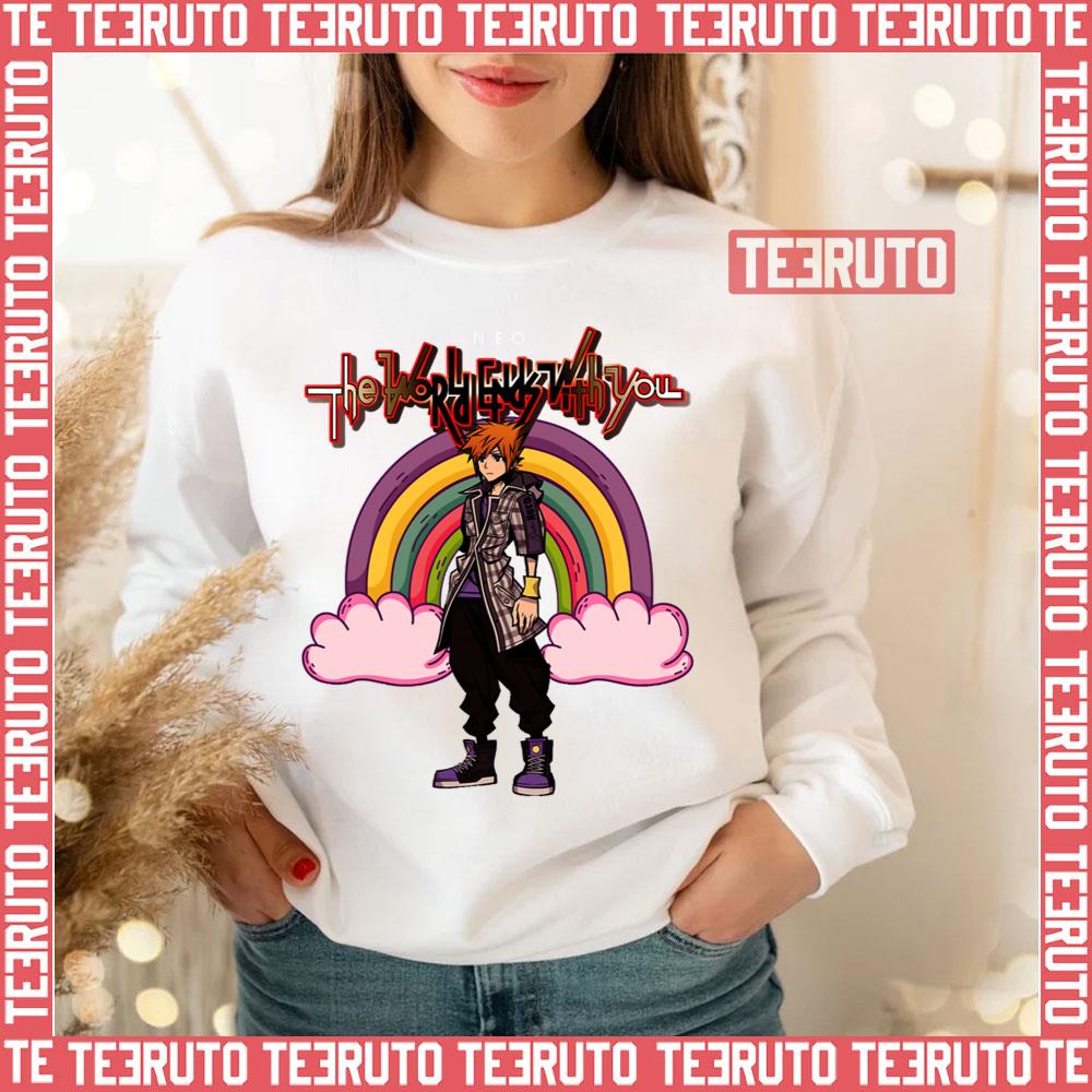 Rainbow Design Manga Neo The World Ends With You Neku Unisex Sweatshirt