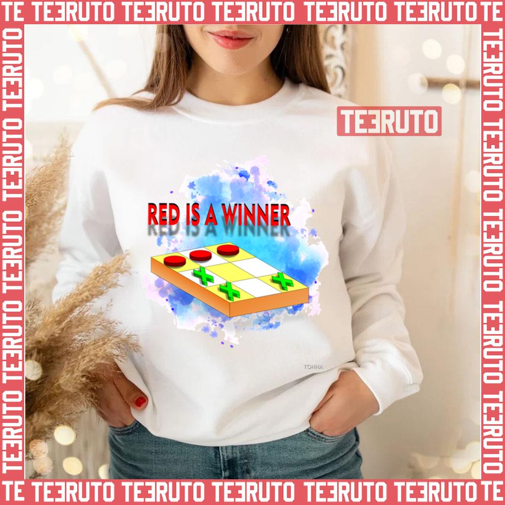 Red Is The Winner Connect Game Premium Unisex Sweatshirt