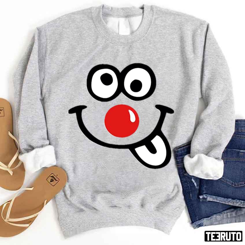 Red Nose Day Funny Face Unisex Sweatshirt