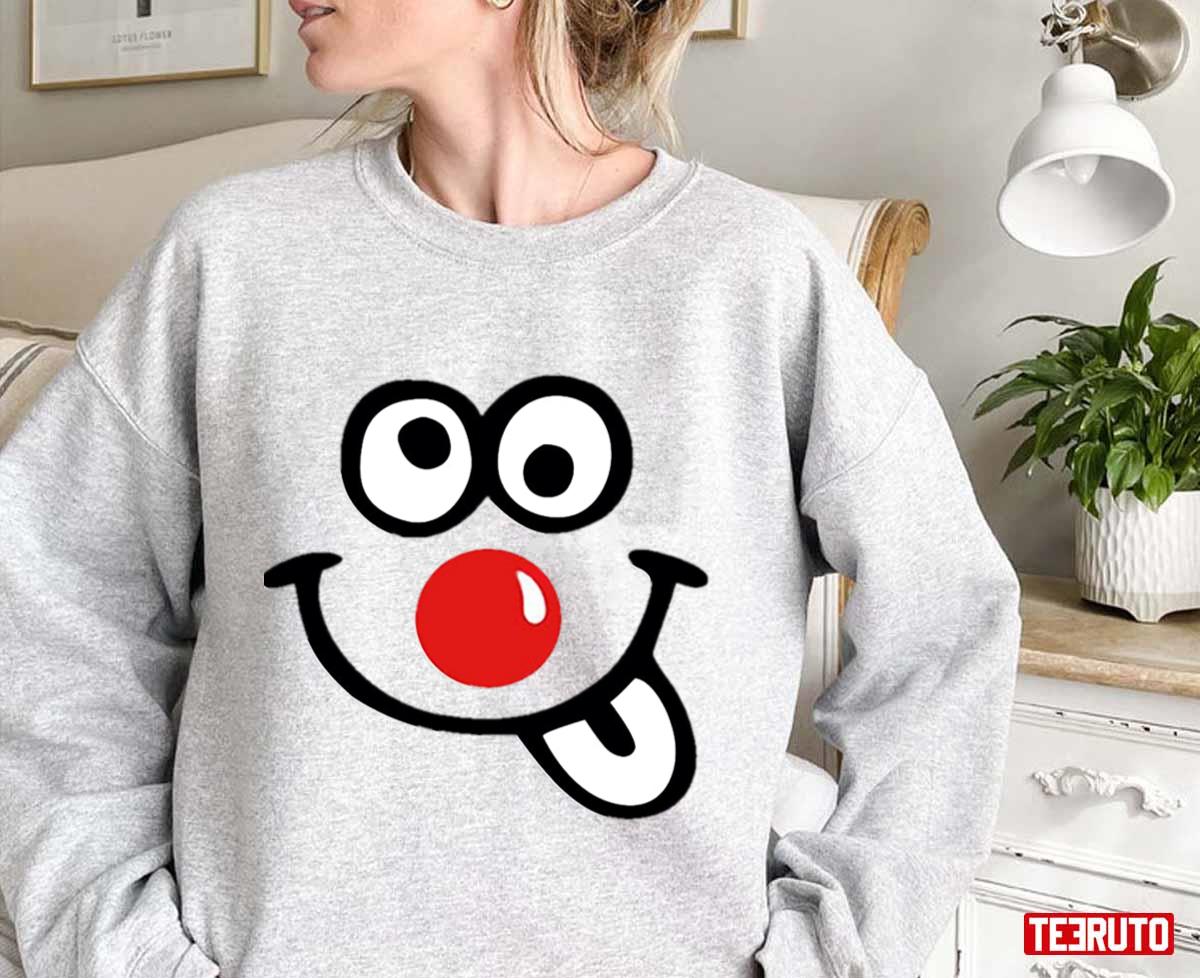 Red Nose Day Funny Face Unisex Sweatshirt