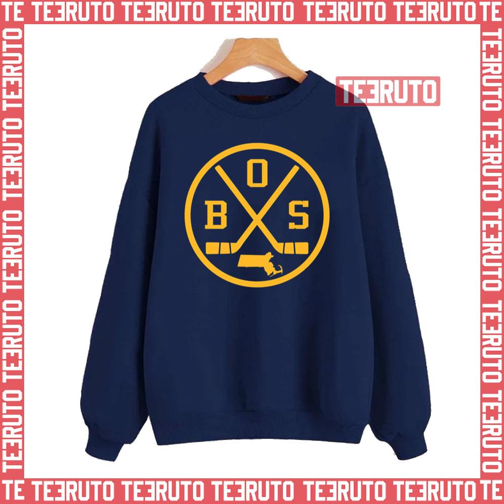 Retro Boston Hockey Emblem Vintage Bos Boston Bruins Unisex Sweatshirt