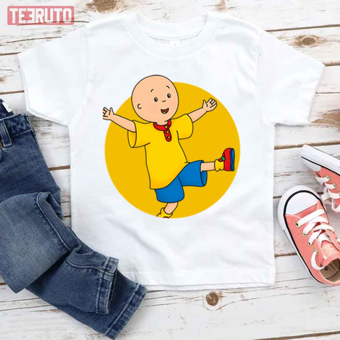 Round Yellow Design Caillou Unisex T-Shirt