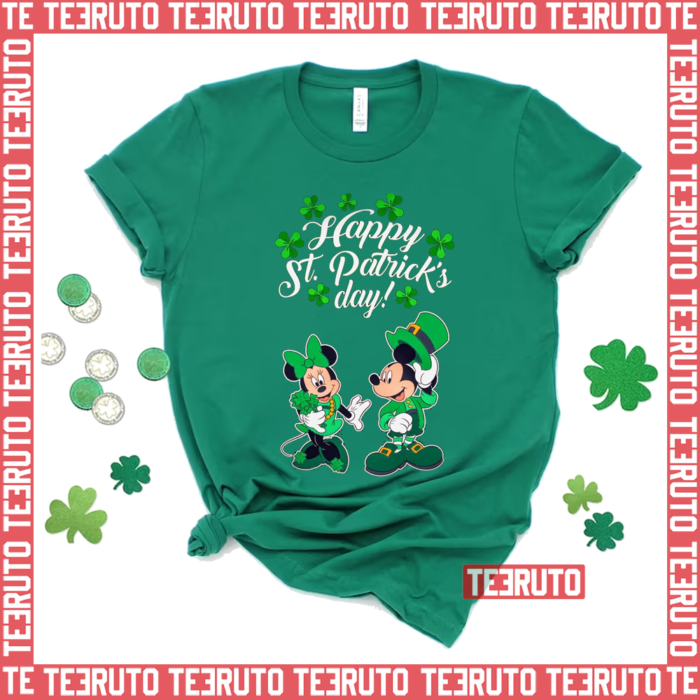Saint Patricks Day Mickey Mouse Unisex  T-Shirt