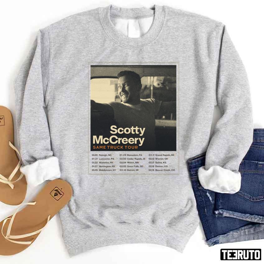 Scotty Mccreery Same Truck Tour With Date Unisex Sweatshirt