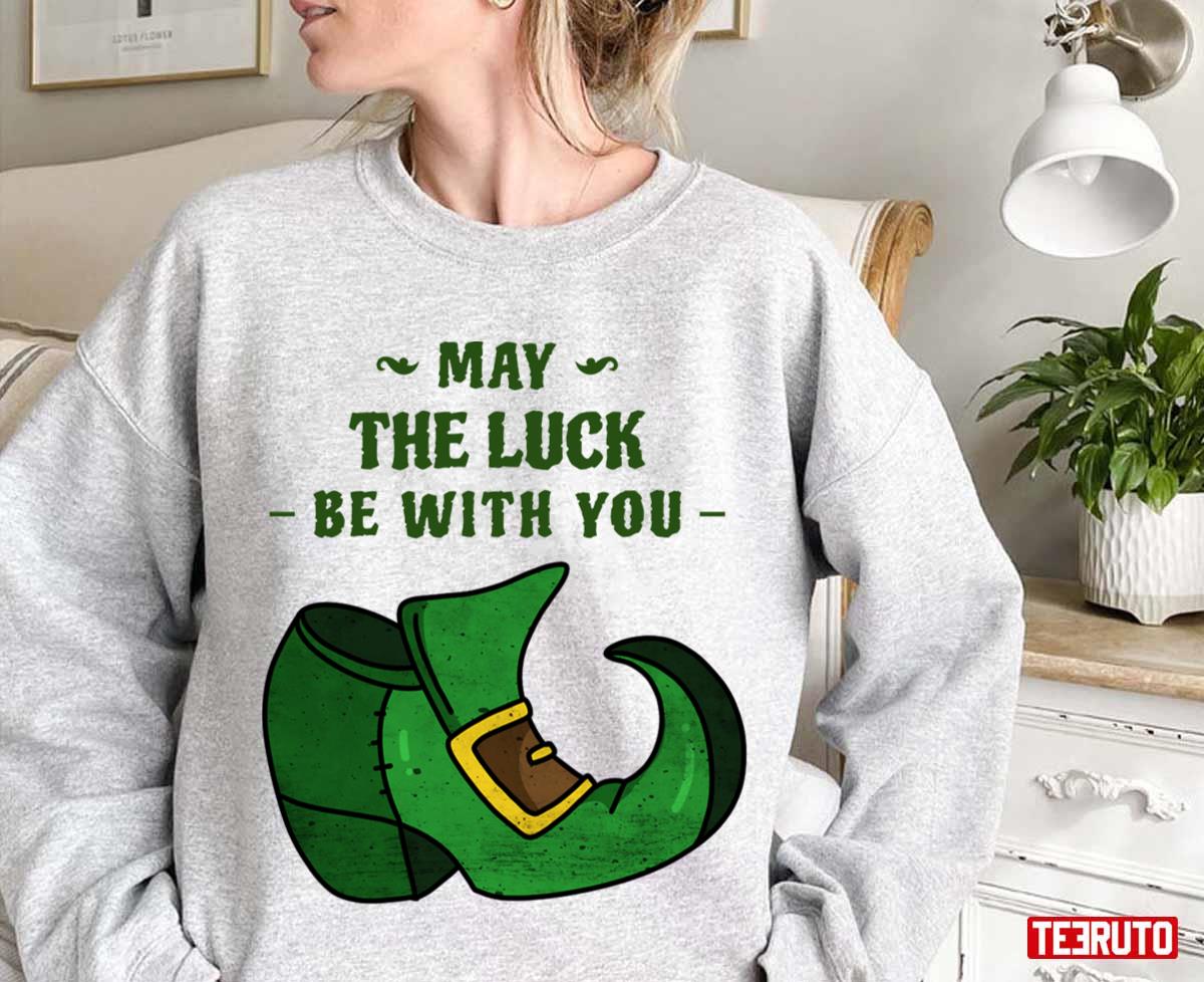 Shamrock Shoe May The Luck Be With You St Patrick’s Day Unisex Sweatshirt