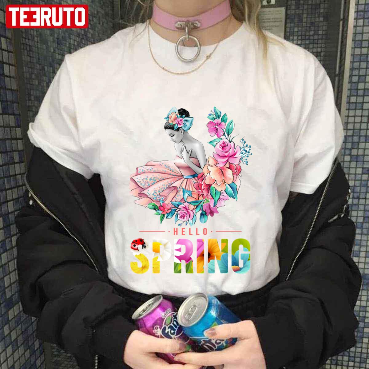 Spring Equinox A Time Of Renewal And Flowering Hello Spring Unisex T-shirt