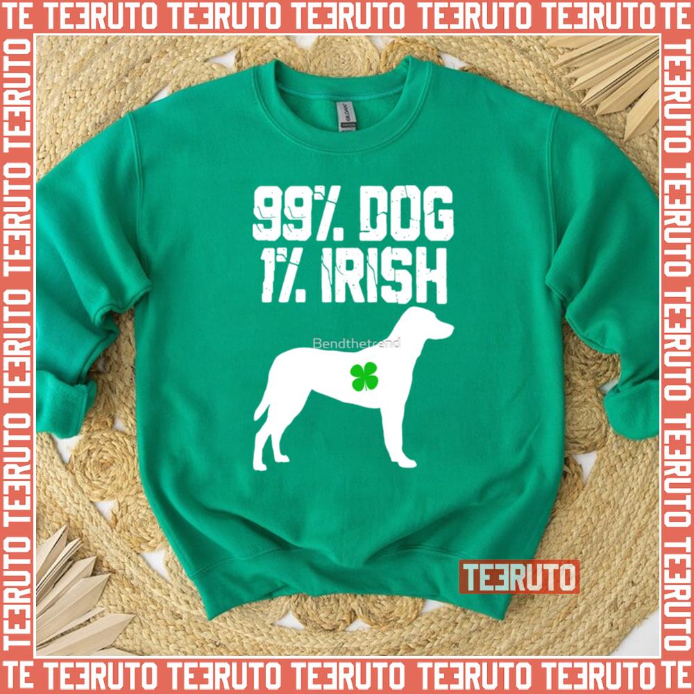 St Patrick’s Day Irish Shamrock Dog Lover Unisex Sweatshirt