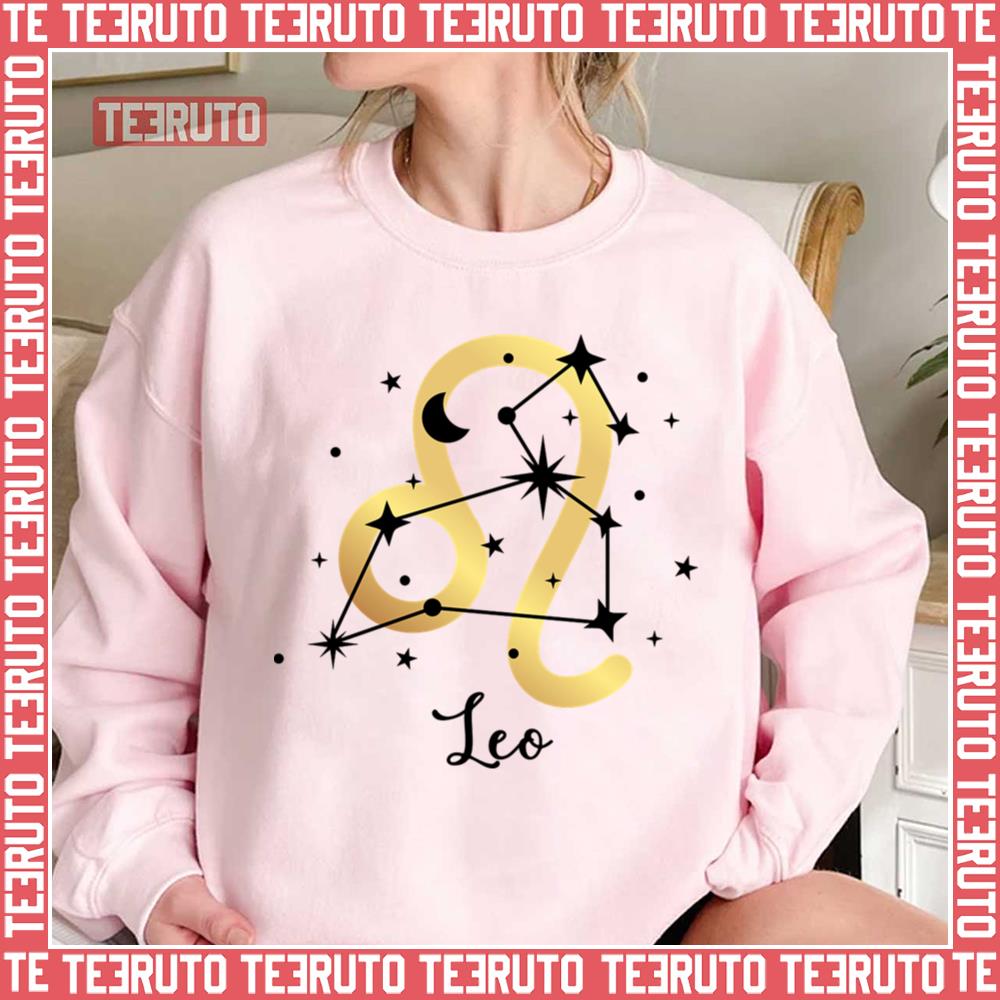 Star Sign Leo Zodiac Print Unisex Sweatshirt