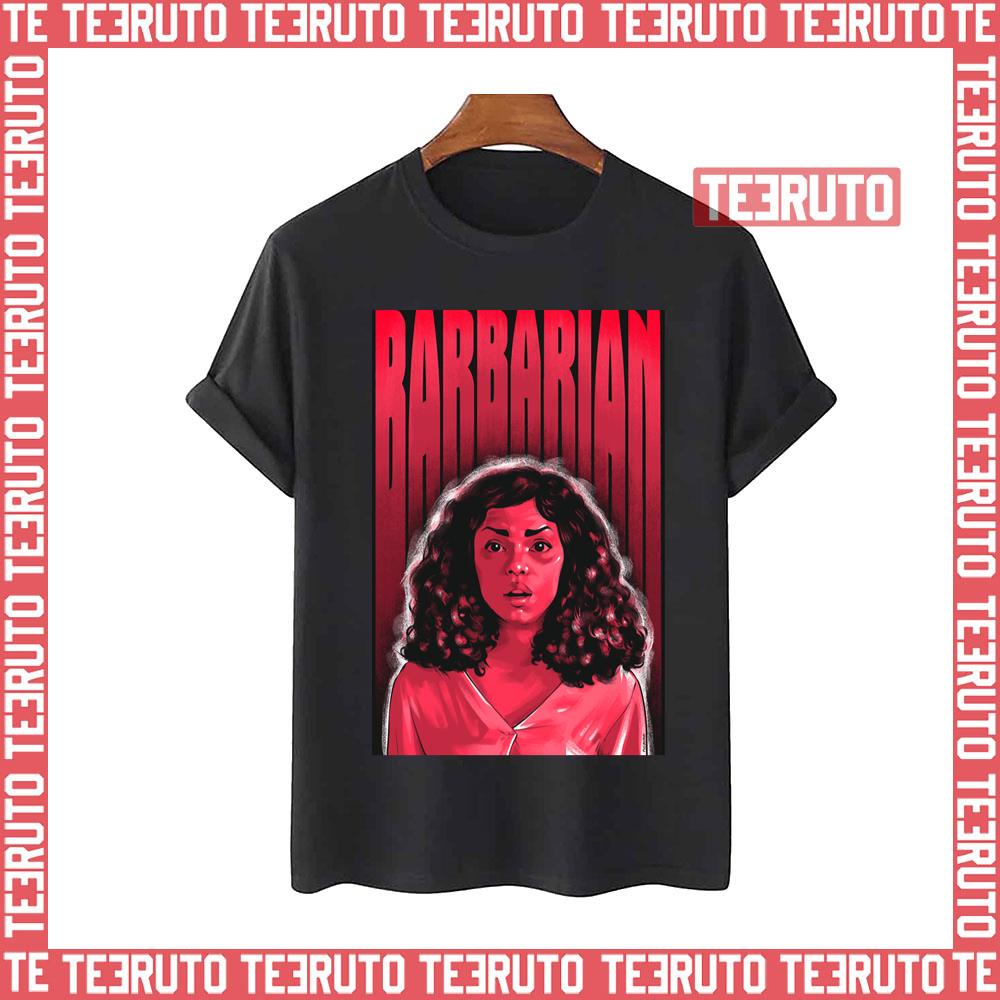 Tess Portrait Barbarian Movie Art Unisex T-Shirt