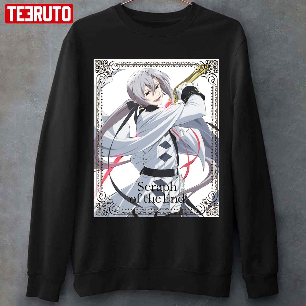 The Anime Yuichiro Mikaela Vampire Ferid Bathory Seraph Of The End Vintage Unisex Sweatshirt