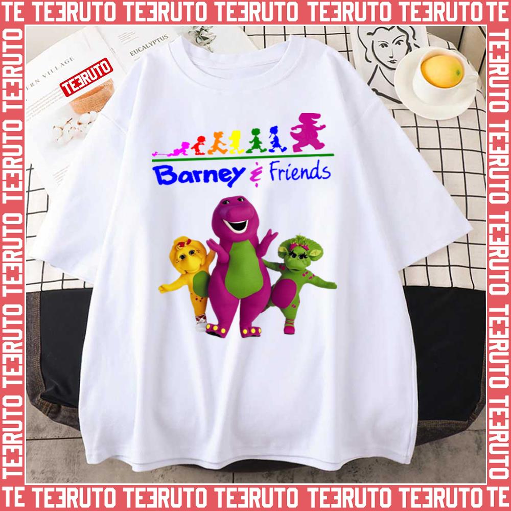 The Evolition Of Barney The Dinosaur And Friends Unisex T-Shirt