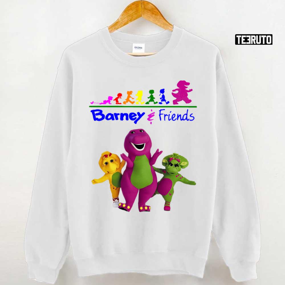 The Evolition Of Barney The Dinosaur And Friends Unisex T-Shirt