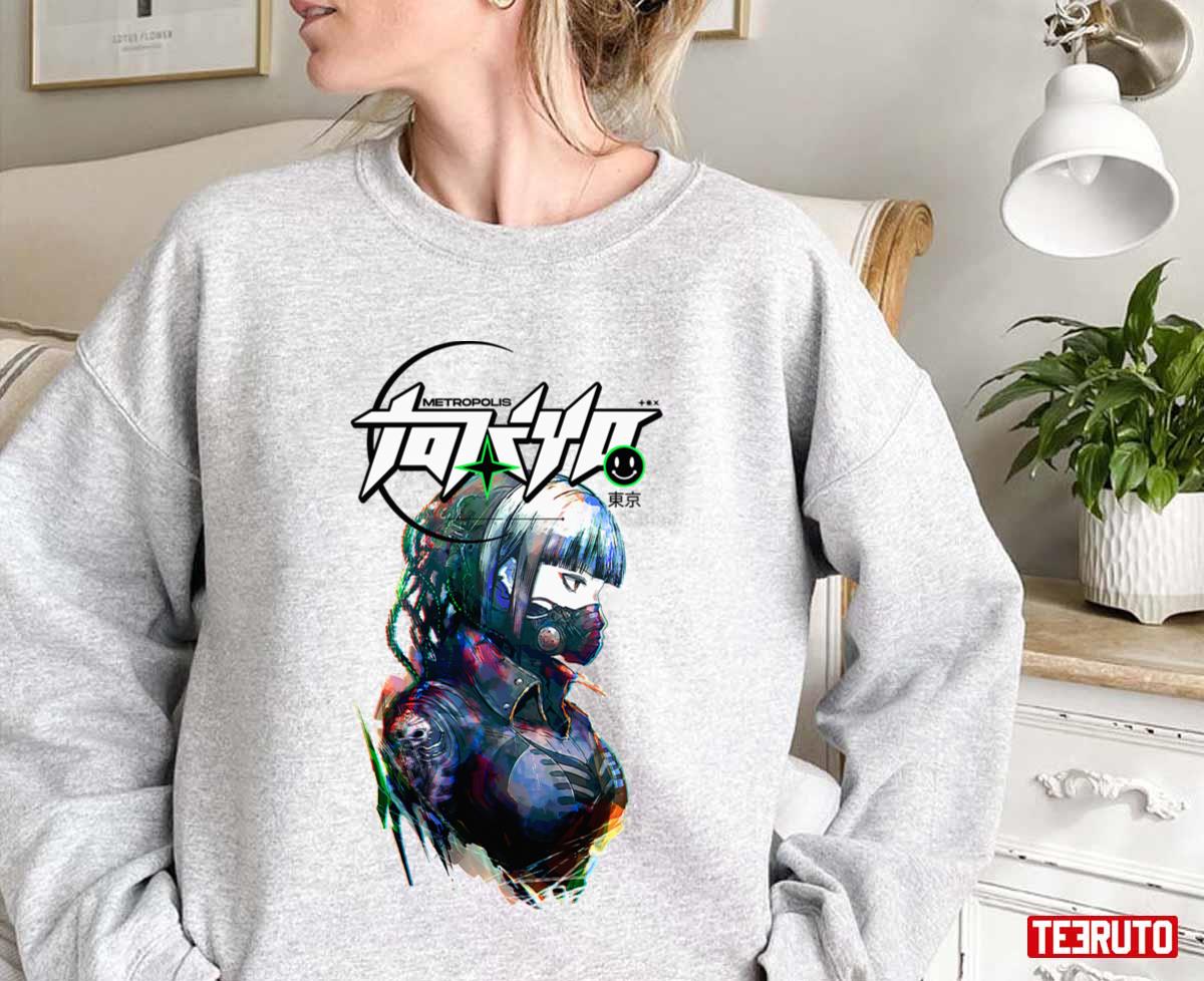 Tokyo Japan Vaporwave Cyberpunk Style Girl Unisex Sweatshirt