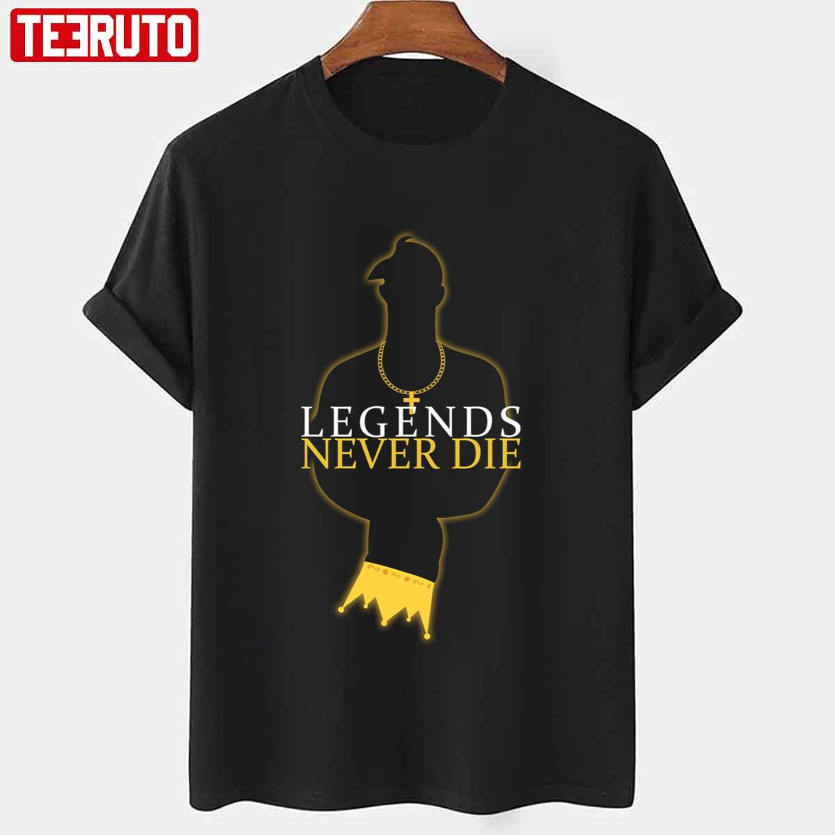 Tupac And Biggie Legends Never Die Design The Notorious B.I.G Biggie Unisex T-shirt