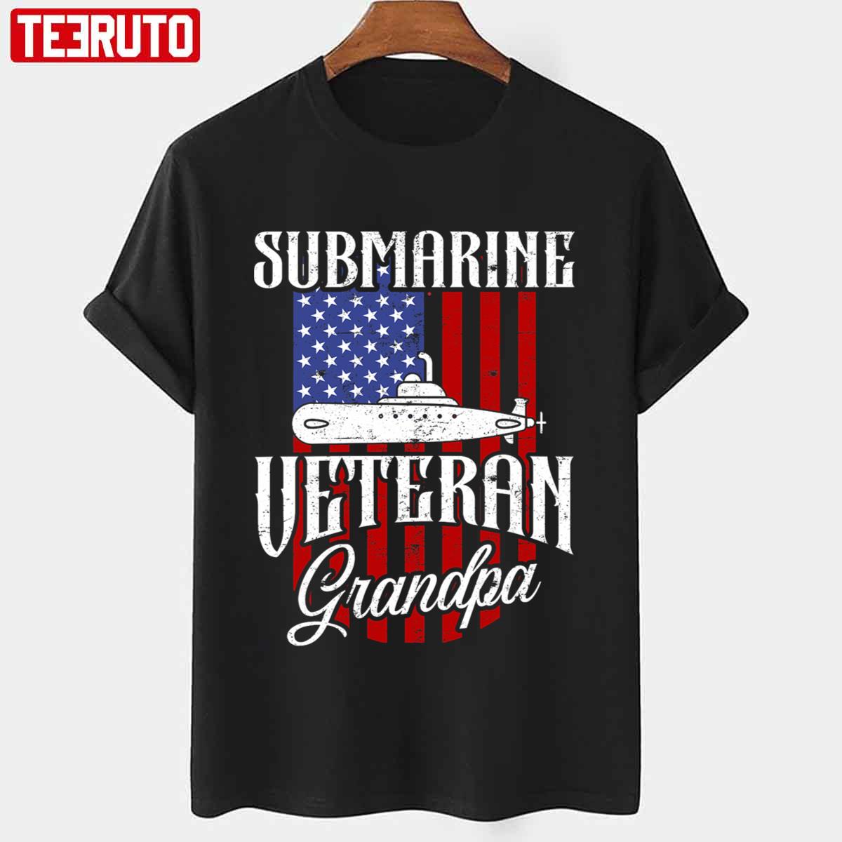 US Submarine Veteran Grandpa Navy Submariner Submarine Day Unisex T-shirt