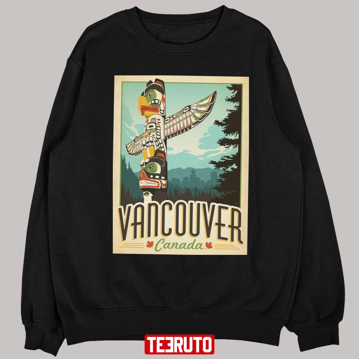 Vancouver Canada 90s Retro Art Unisex T-Shirt
