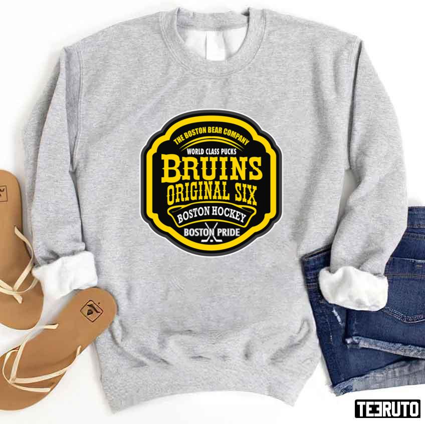 Vintage Boston Hockey Style Boston Bruins Unisex Sweatshirt