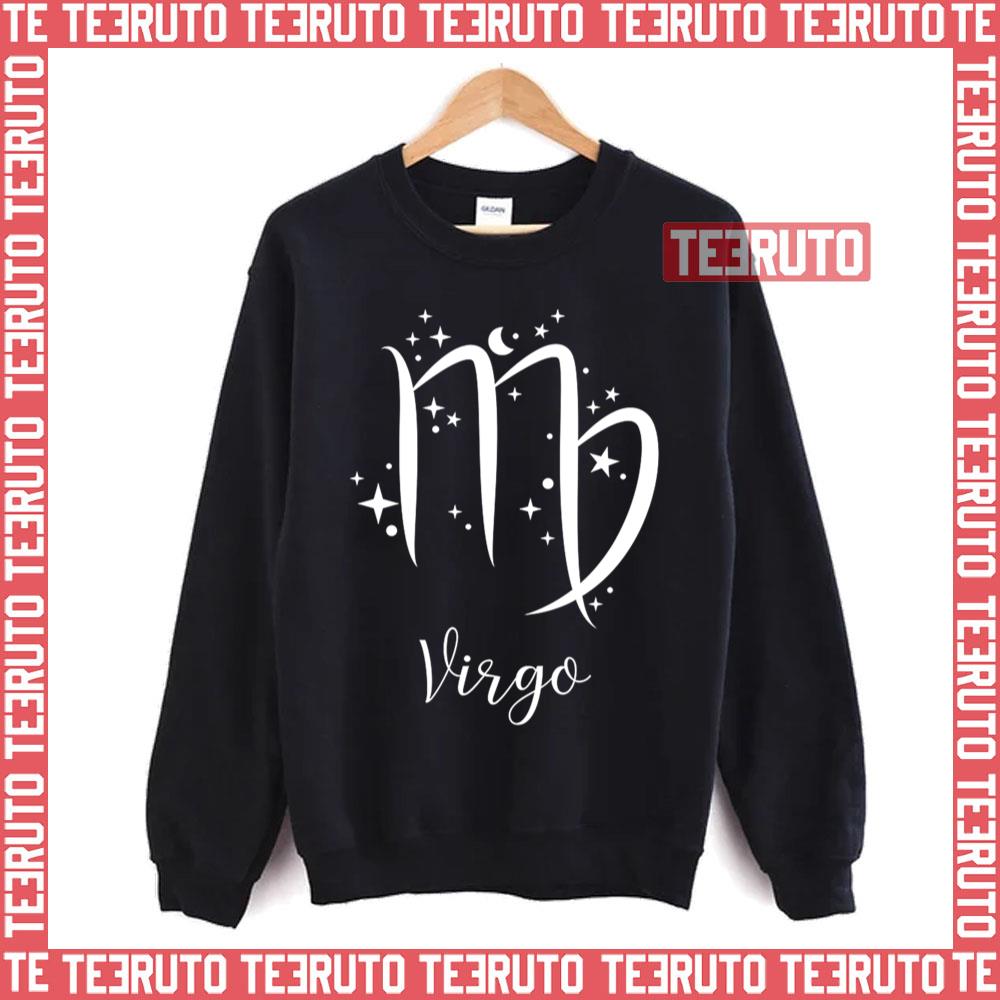 Virgo Zodiac Sign With Stars And Moon Unisex Sweatshirt
