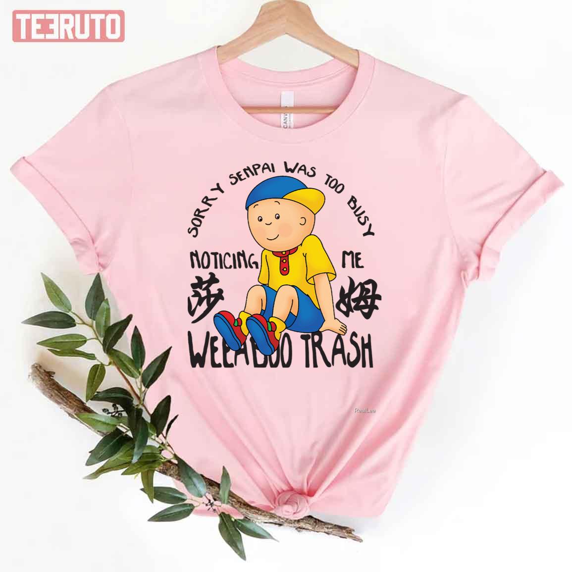 Weeaboo Trash Caillou Cartoon Unisex T-Shirt