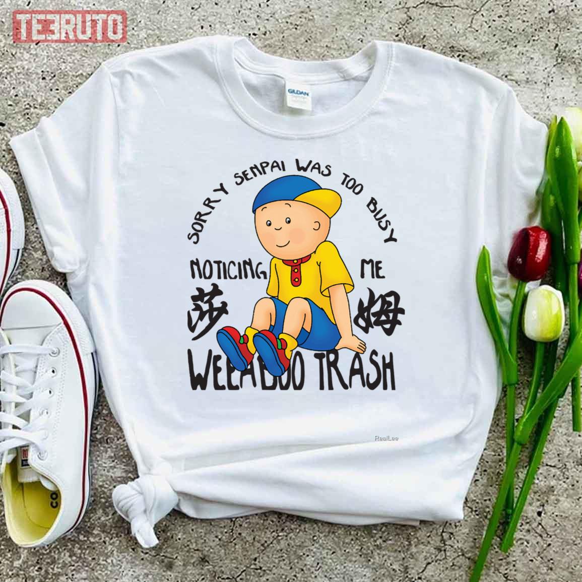 Weeaboo Trash Caillou Cartoon Unisex T-Shirt