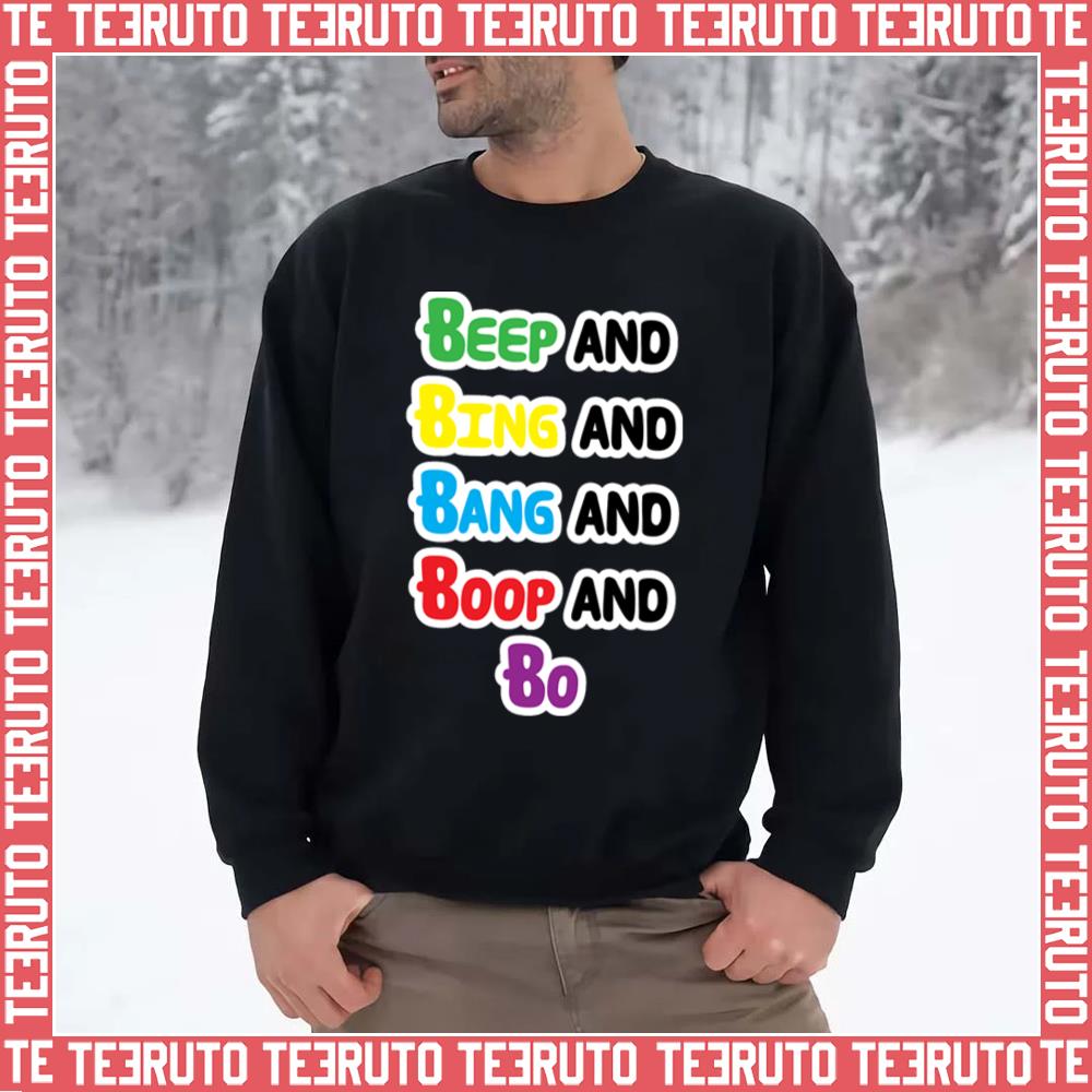 Worry Not Beep Bing Bang Boop And Bo Storybots Illustration Unisex Sweatshirt