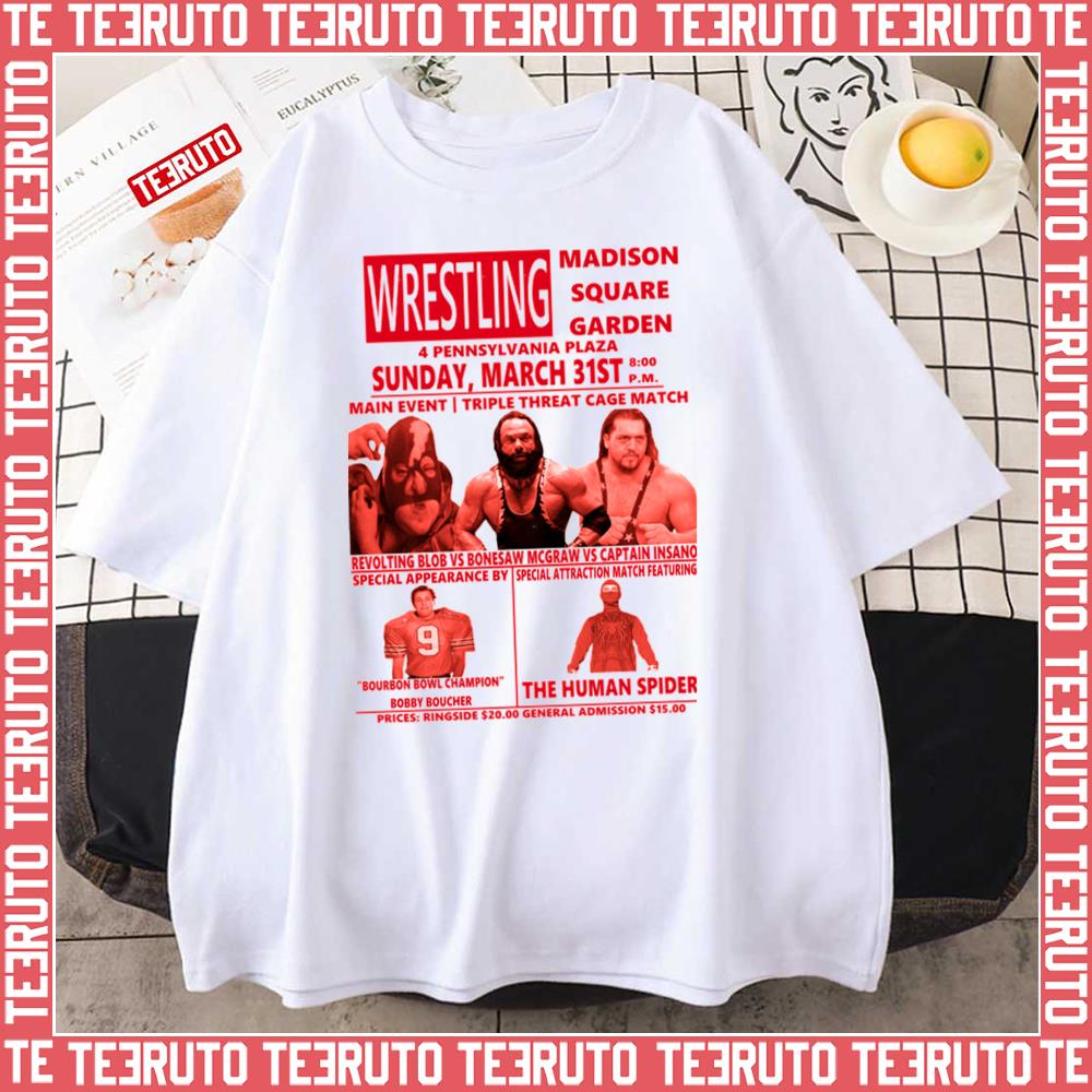 Wrestling Flyer The Human Spider Unisex T-Shirt