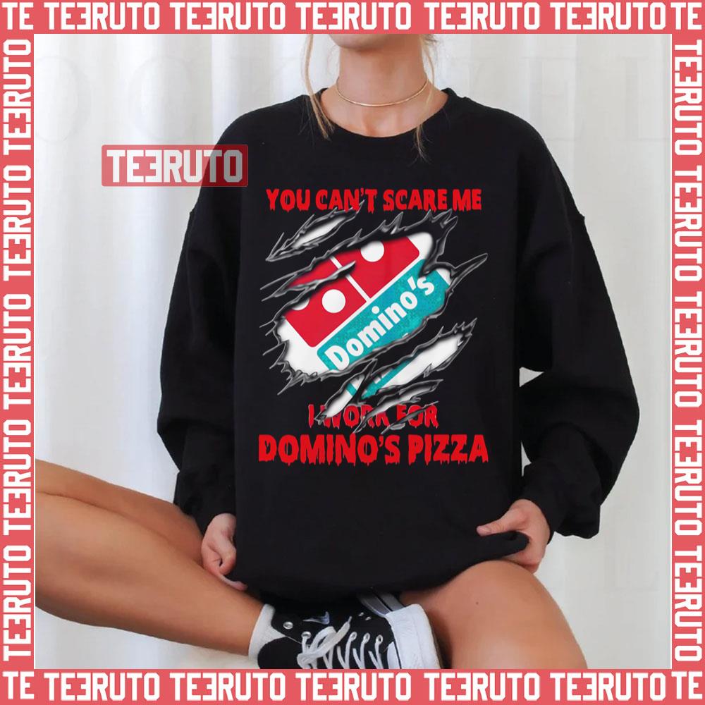 You Cant Scare Me I Work For Dominos Pizza Vintage 2020 Unisex Sweatshirt