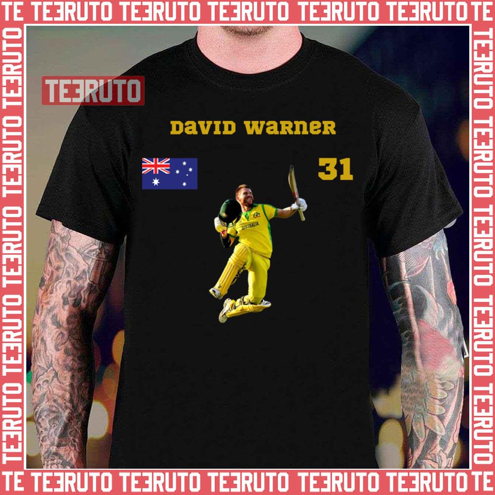 2023 David Warner Batsman Australia Cricket T20 Unisex T-Shirt