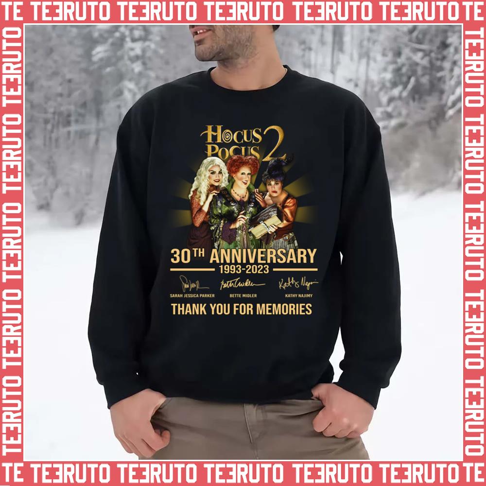 30th Anniversary 1993 2023 Thank You For Memories Signatures Unisex Sweatshirt