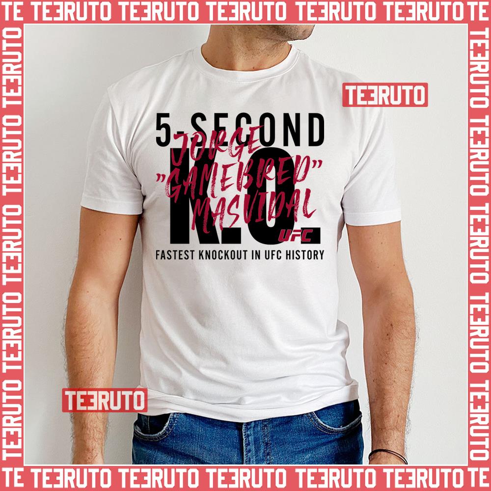 5 Seconds Ko Jorge Masvidal Gamebred Unisex T-Shirt