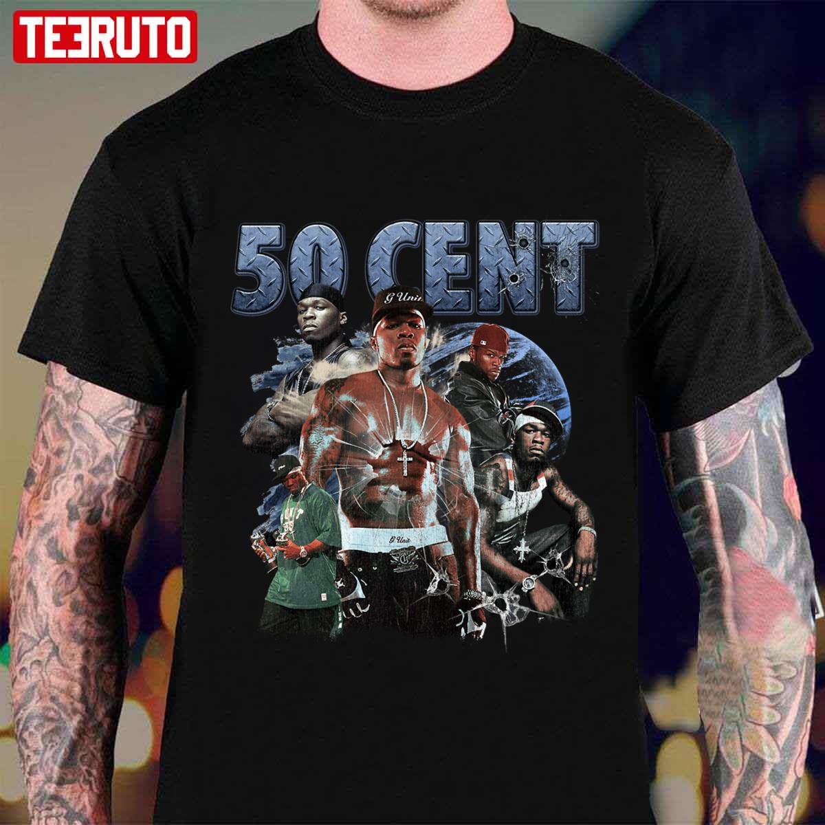 50 Cent 90s Vintage Style Bootleg Unisex T-shirt