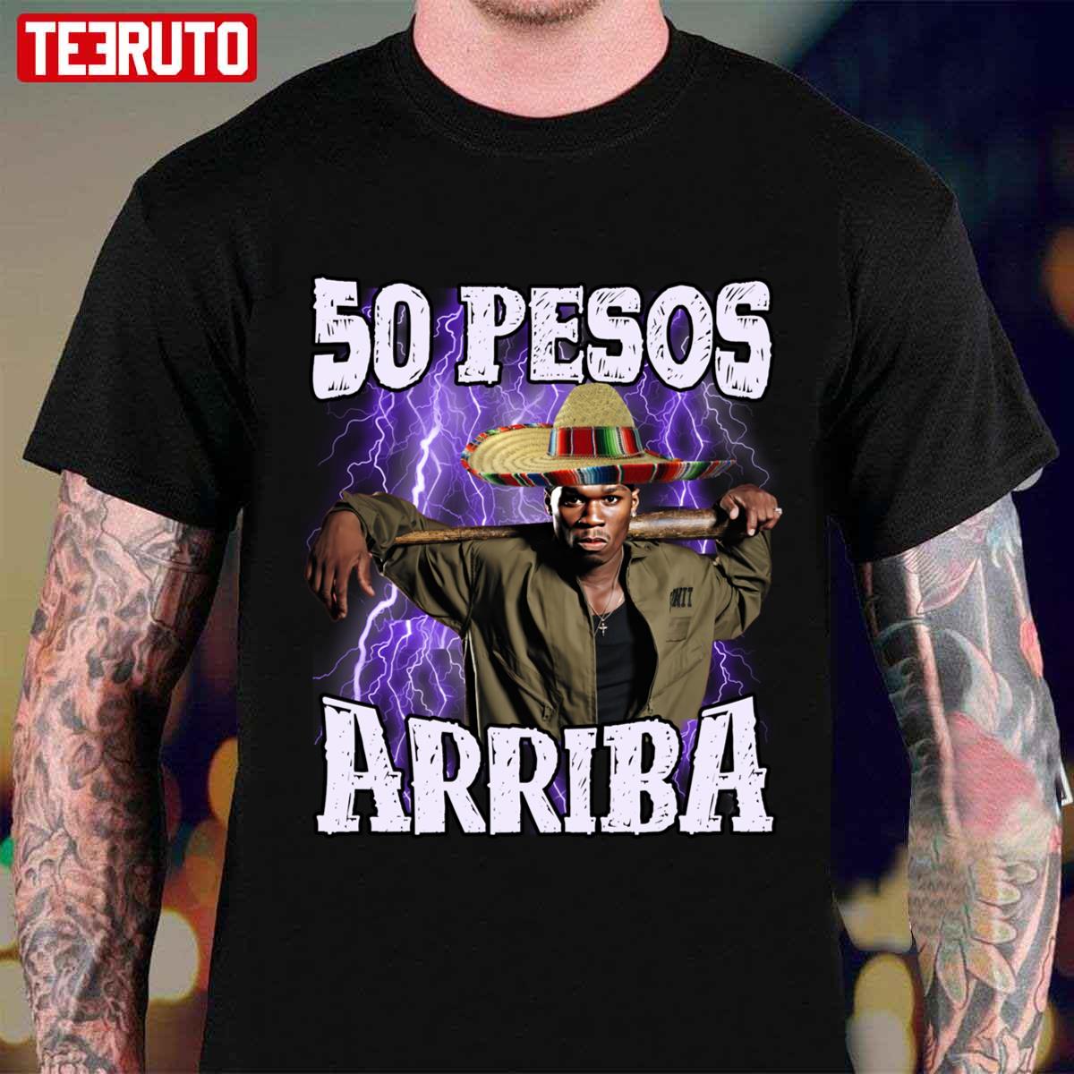 50 Pesos Arriba 50 Cent Rapper Unisex T-shirt