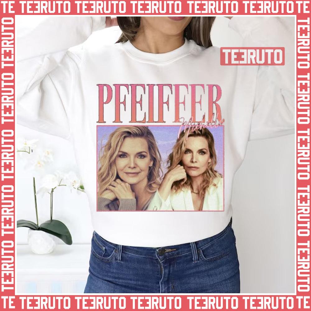 90’s Retro Style Michelle Pfeiffer Pink Collage Unisex Sweatshirt