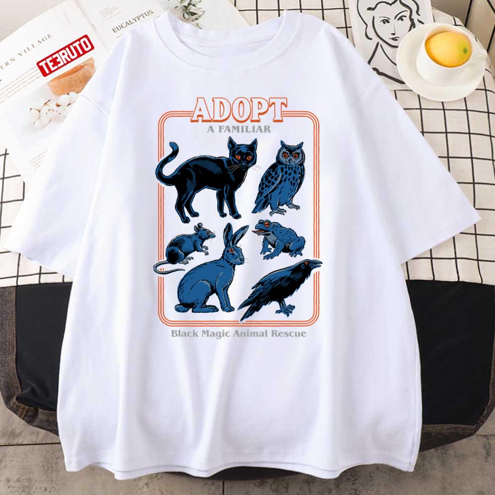 Adopt A Familiar Black Magic Animal Rescue Unisex T-Shirt