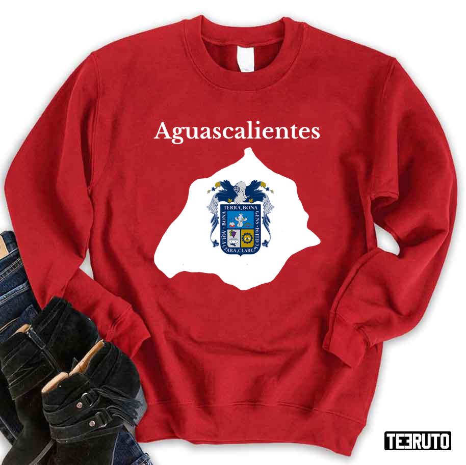 Aguascalientes State Map Flag Mexico Unisex Sweatshirt