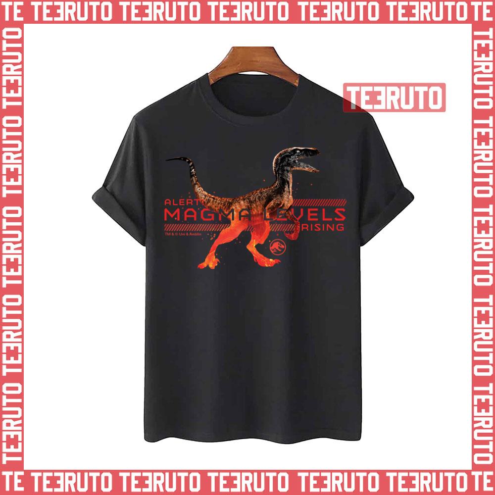 Alert Magma Levels Rising Jurassic World Unisex T-Shirt