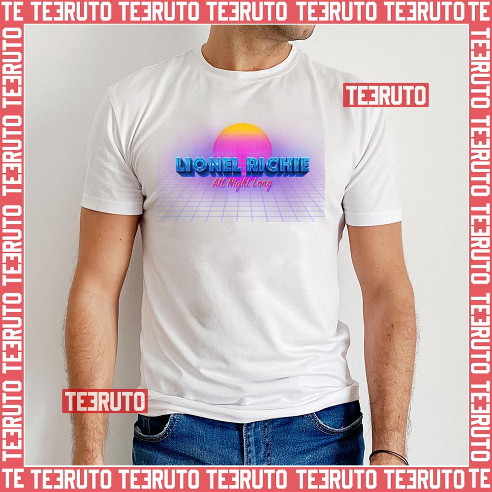 All Night Long Lionel Richie Sunset Vaporwave Style Unisex T-Shirt