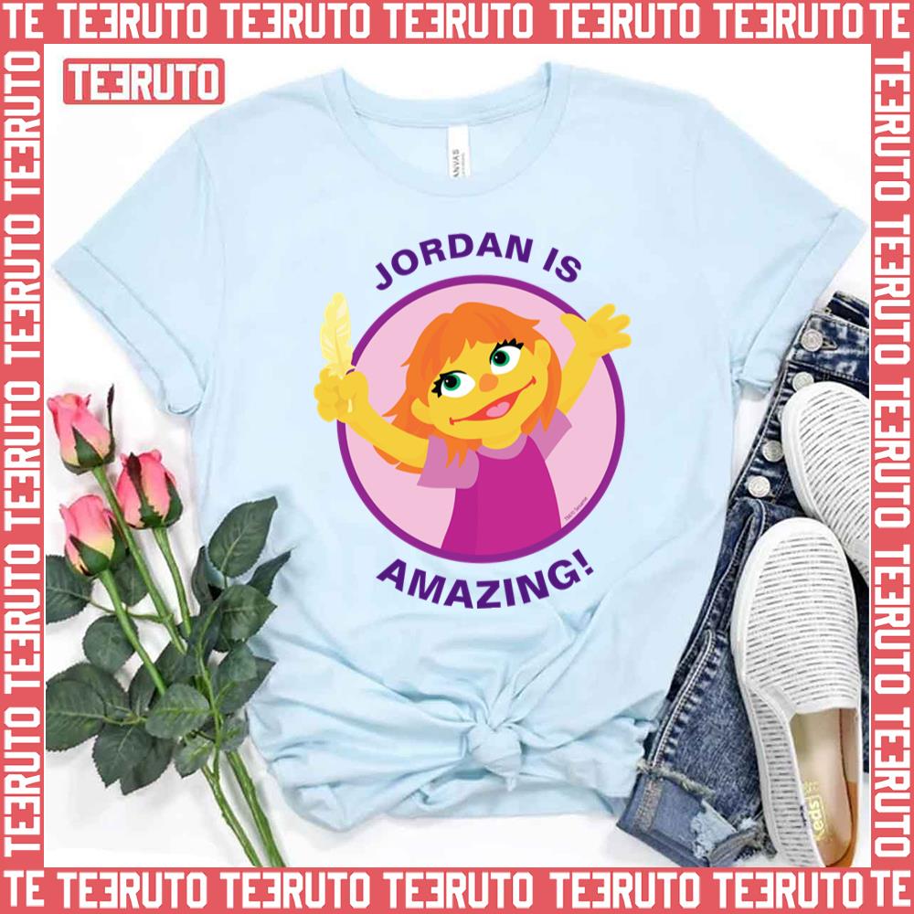 Amazing Julia Holding Feather Sesame Street Unisex T-Shirt